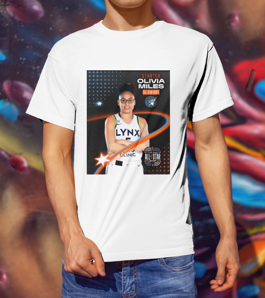 Starter Olivia Miles All Star Debut Lynx AT&T WNBA All Star Chicago T-Shirt