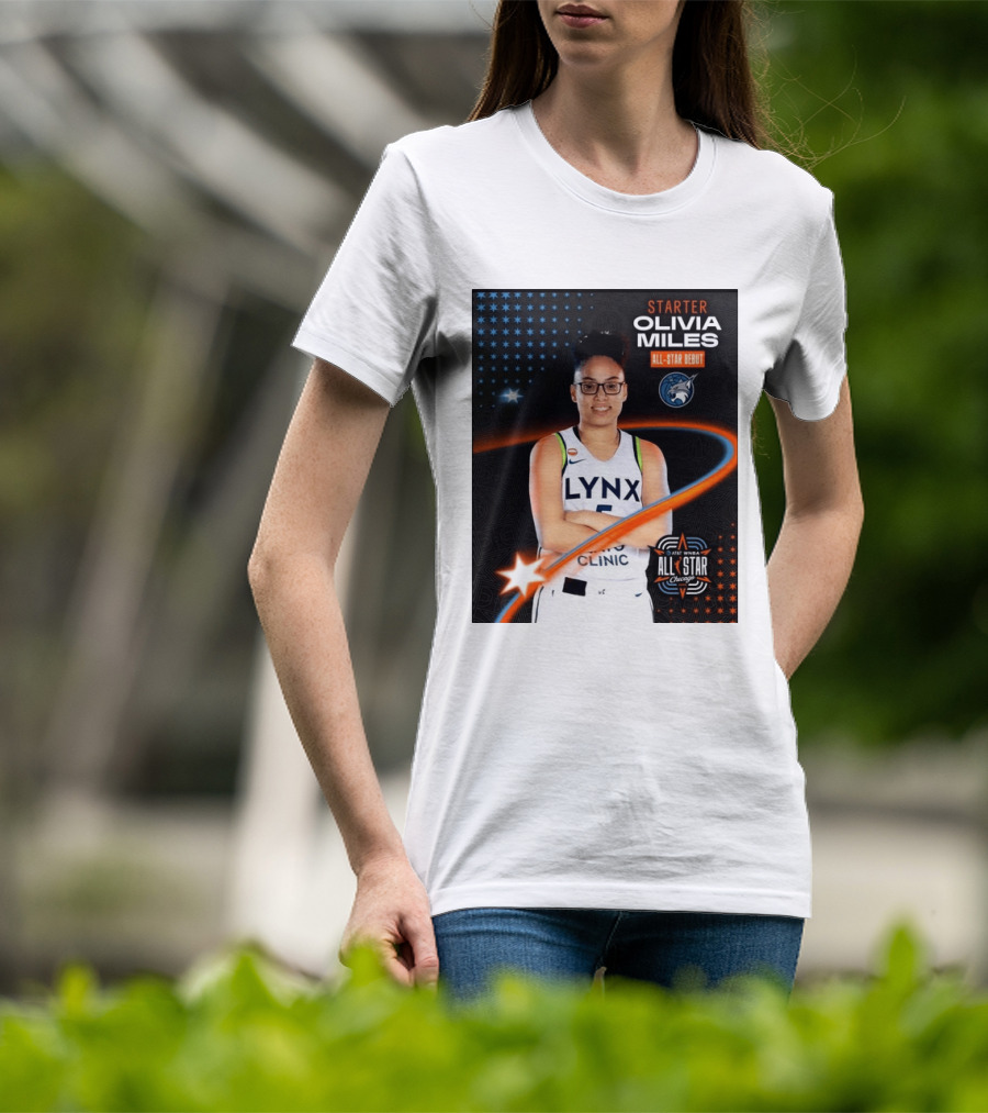 Starter Olivia Miles All Star Debut Lynx AT&T WNBA All Star Chicago T-Shirt
