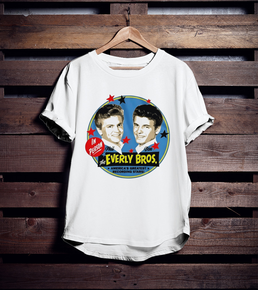 In Person Phil And Don The Everly Bros America's Greatest Recording Stars T-Shirt