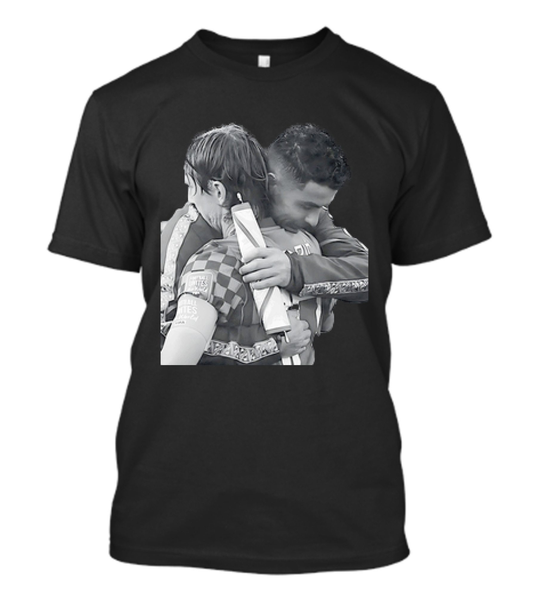 Luka Modric Cristiano Ronaldo Embrace Football Respect UEFA Nations League Croatia Portugal T-Shirt