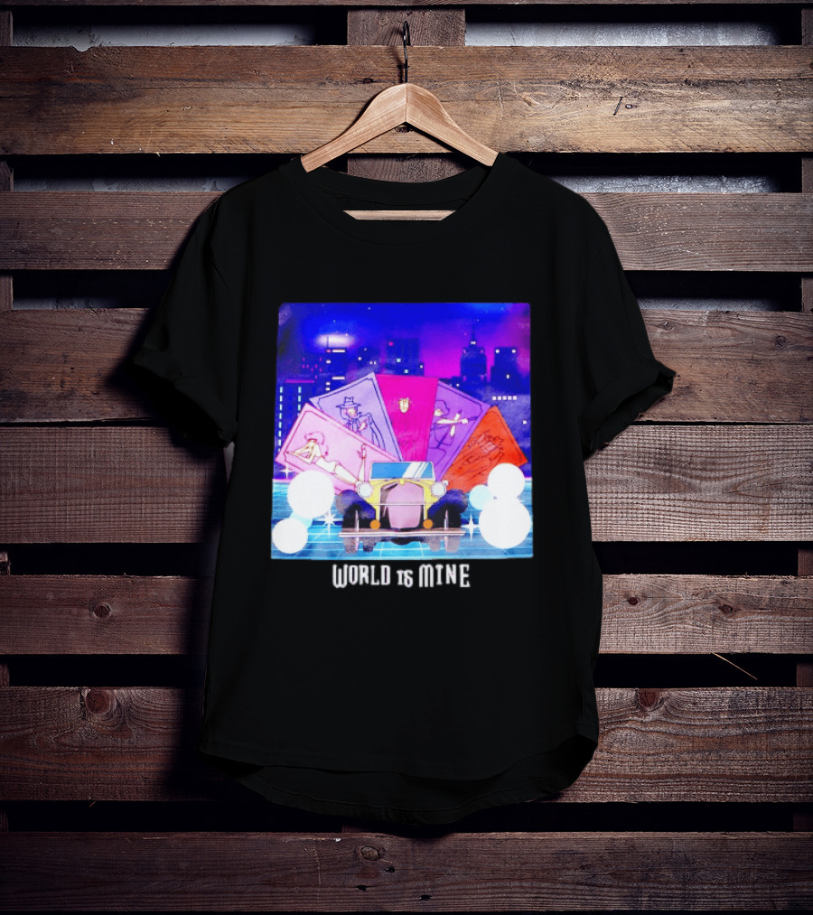 Lupin The Third Cast Classic Car Cityscape World Is Mine T-Shirt