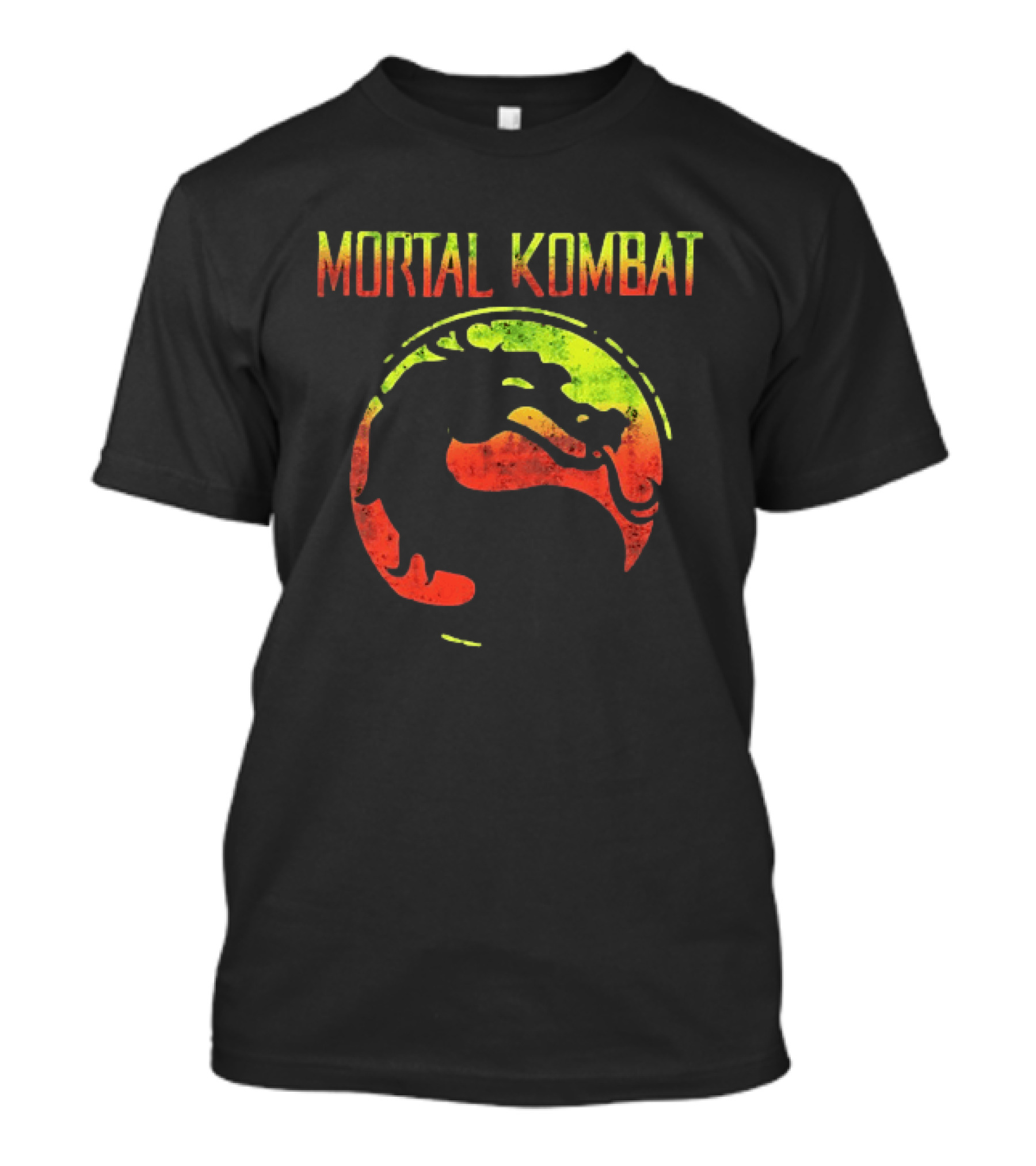 Mortal Kombat Yellow And Red Dragon T-Shirt
