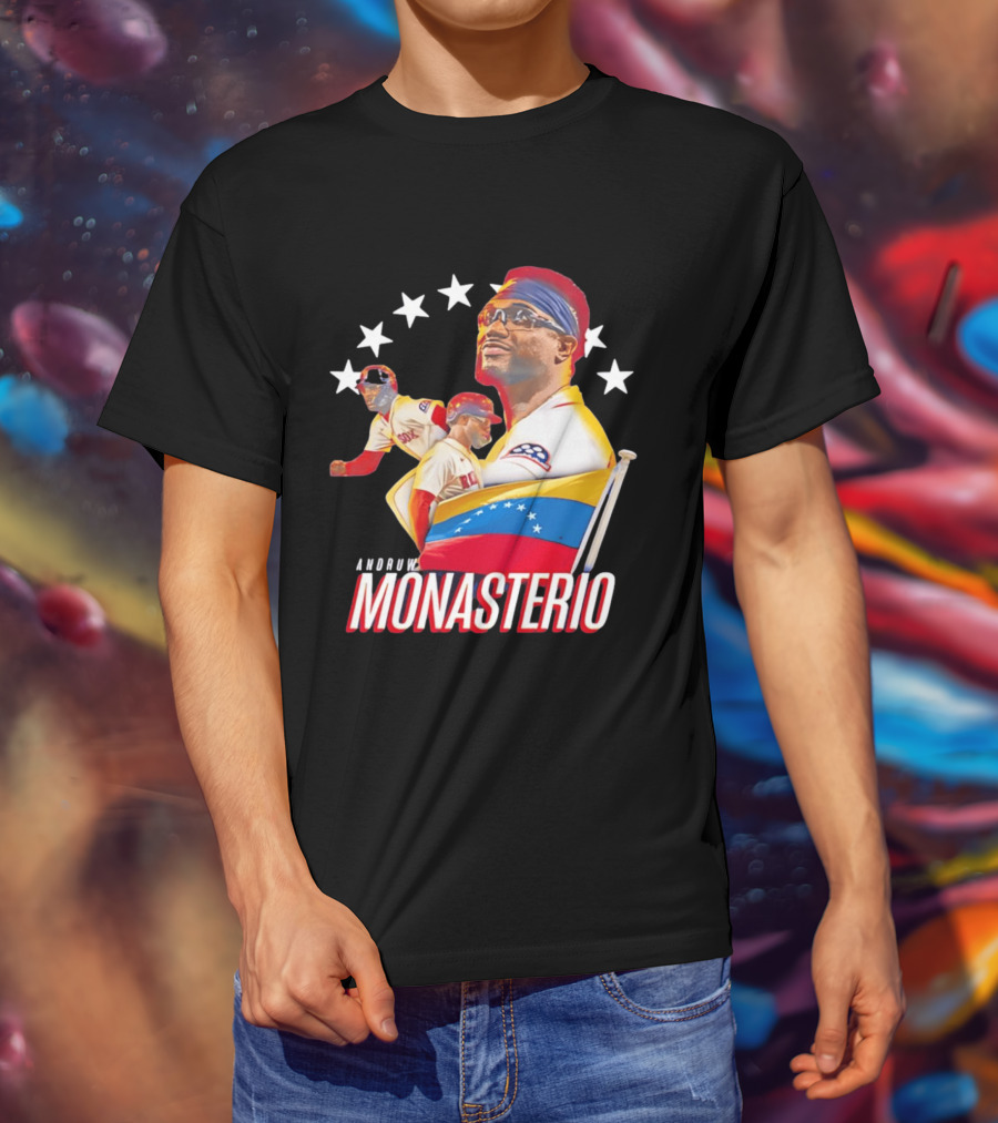 Venezuelan Pride Andruw Monasterio Red Sox Baseball Star T-Shirt