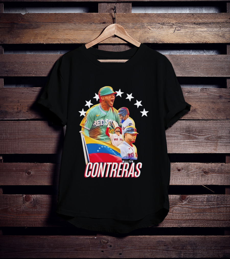 Venezuelan Baseball Pride Willson Contreras Red Sox Team Spirit T-Shirt