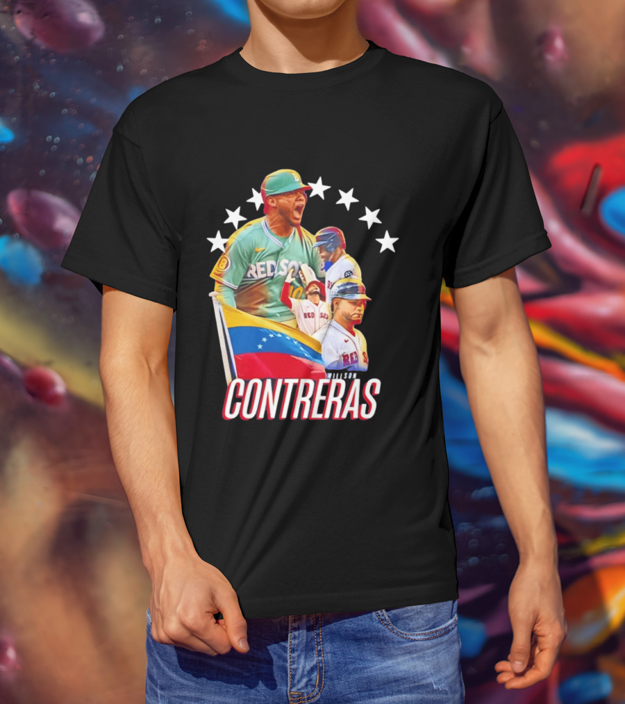 Venezuelan Baseball Pride Willson Contreras Red Sox Team Spirit T-Shirt