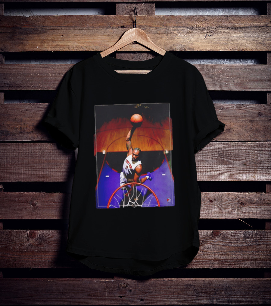 Vince Carter Toronto Raptors 15 Half Man Half Amazing Iconic Dunk T-Shirt