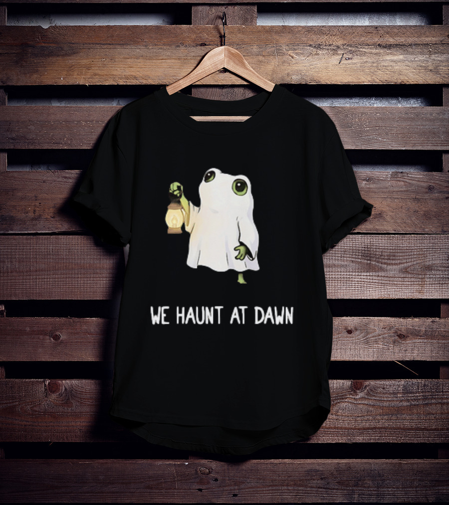 We Haunt At Dawn Ghost Frog Lantern T-Shirt
