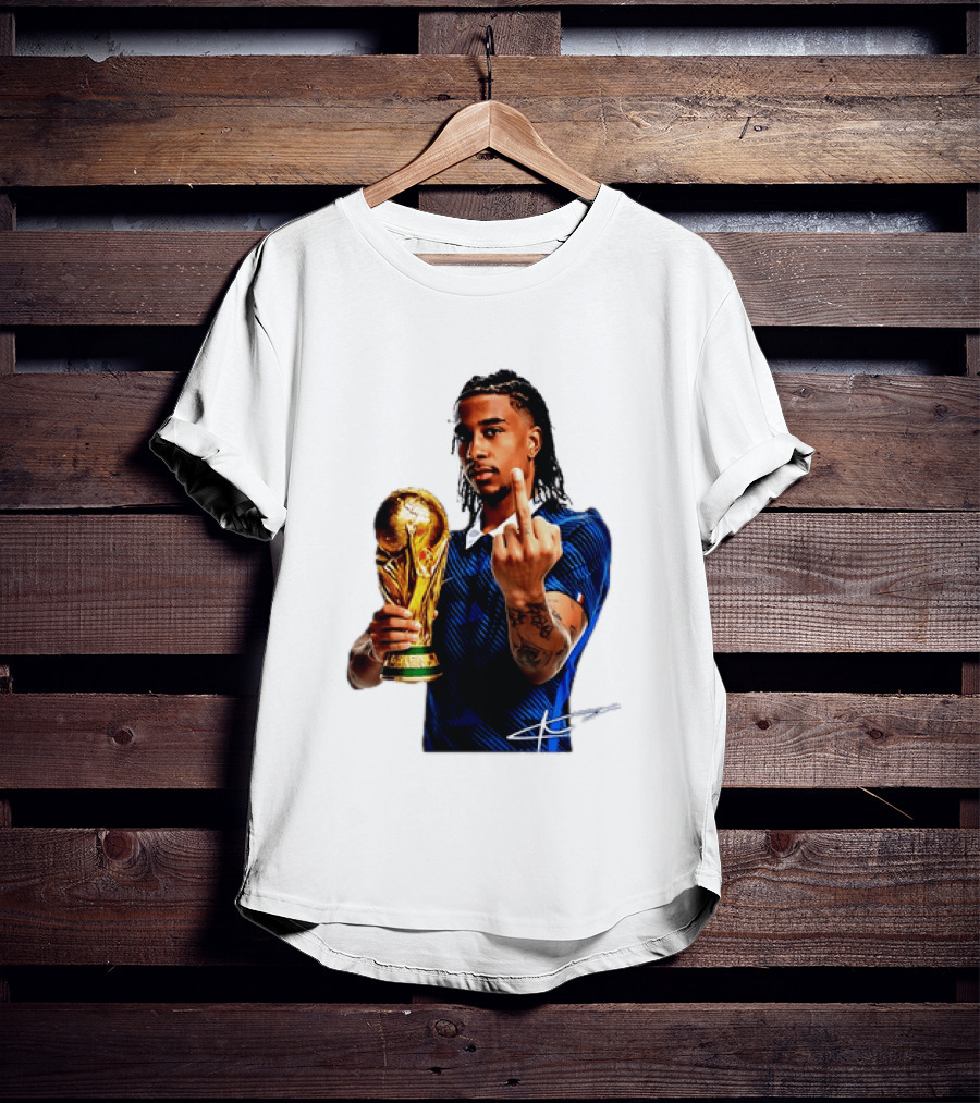 Michael Olise France National Team Middle Finger Trophy Celebration T-Shirt