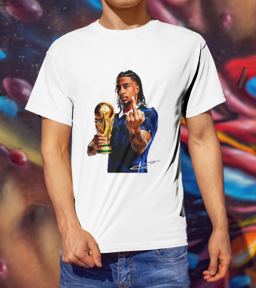 Michael Olise France National Team Middle Finger Trophy Celebration T-Shirt