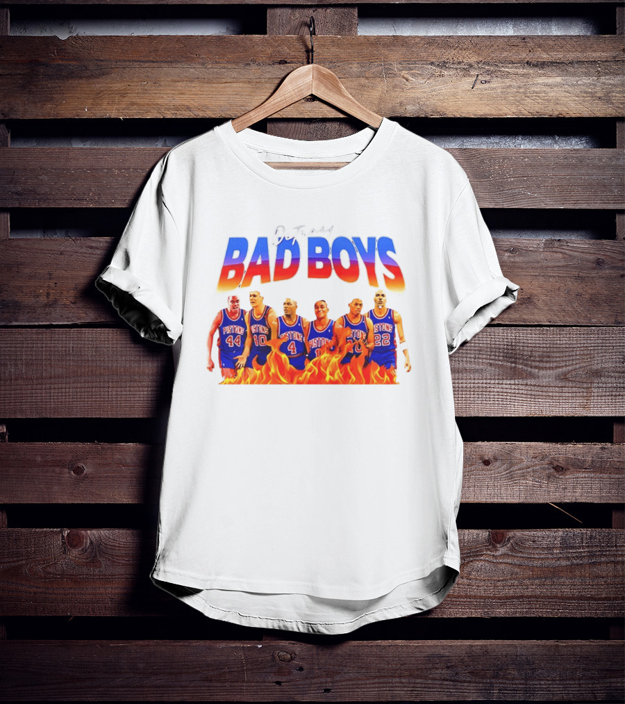 Detroit Bad Boys Rick Mahorn Bill Laimbeer Joe Dumars Isiah Thomas Dennis Rodman John Salley T-Shirt