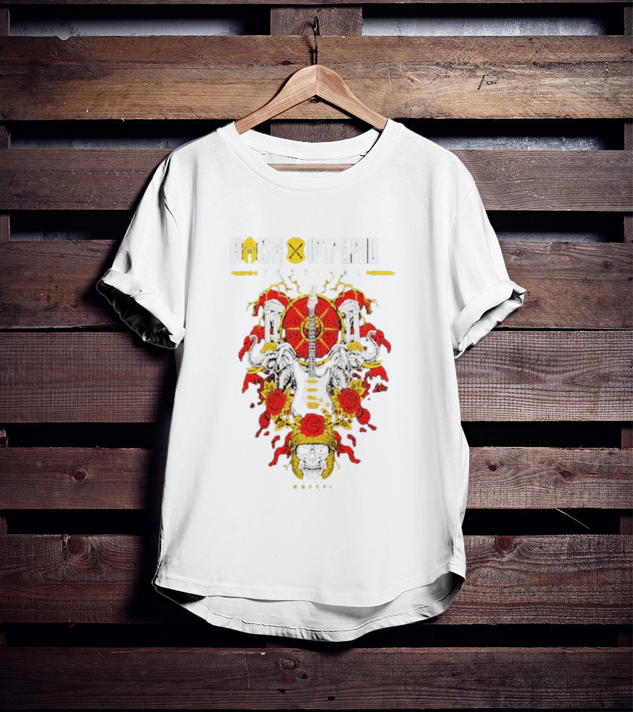 Rock Imperium Festival 2026 Skull Roses Elephants Guitar T-Shirt