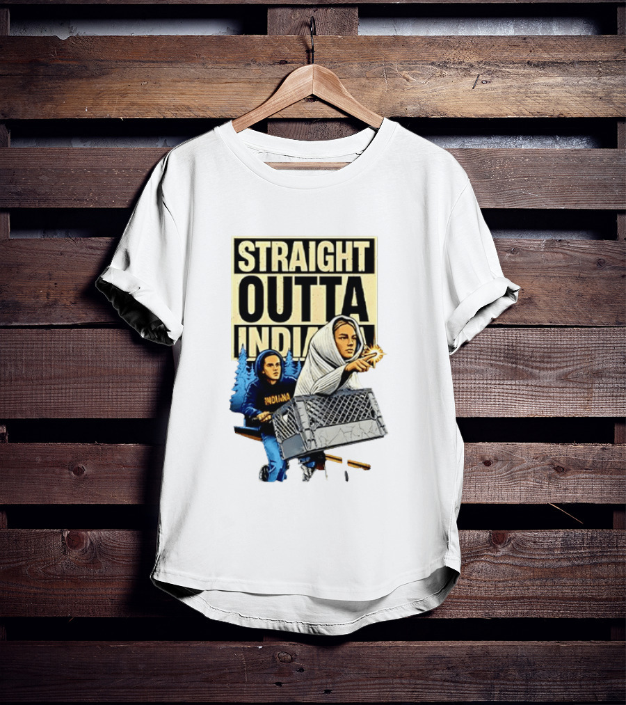 WNBA Meme Sophie Cunningham Caitlin Clark Straight Outta Indiana T-Shirt