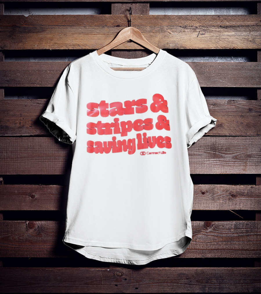 Stars And Stripes And Saving Lives ConnectLife T-Shirt