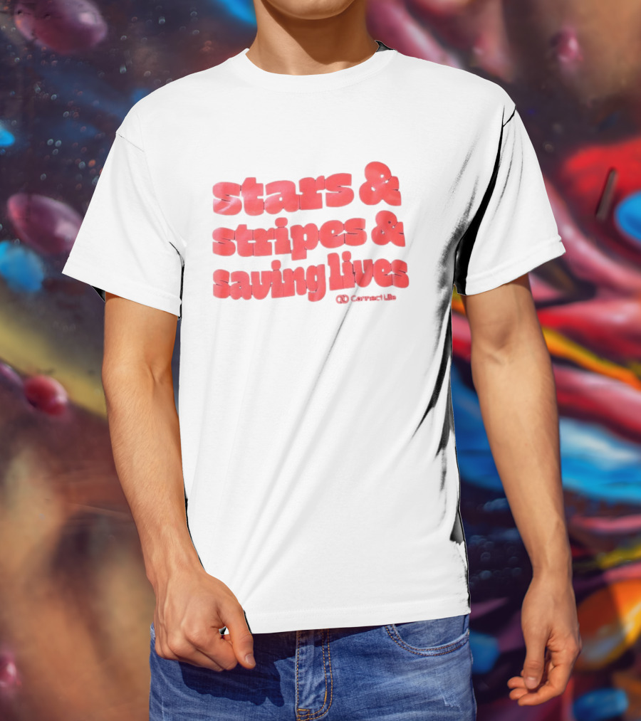 Stars And Stripes And Saving Lives ConnectLife T-Shirt