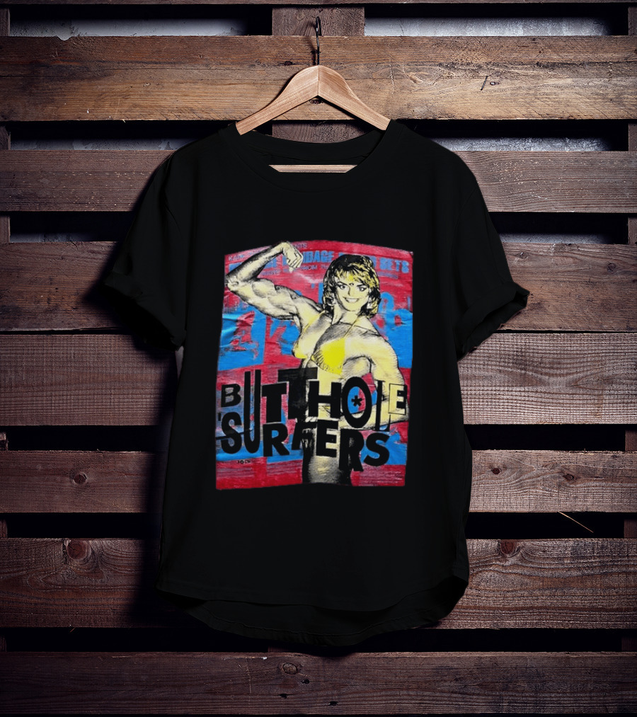 Butthole Surfers Gym Retro Bodybuilder T-Shirt