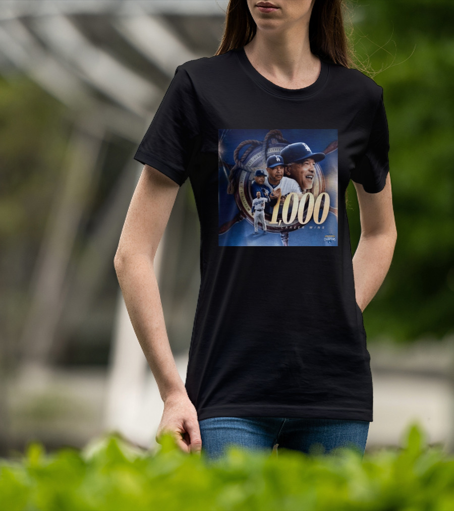 Los Angeles Dodgers Manager Doc Achieves 1000 Career Wins Milestone In Major League History T-Shirt