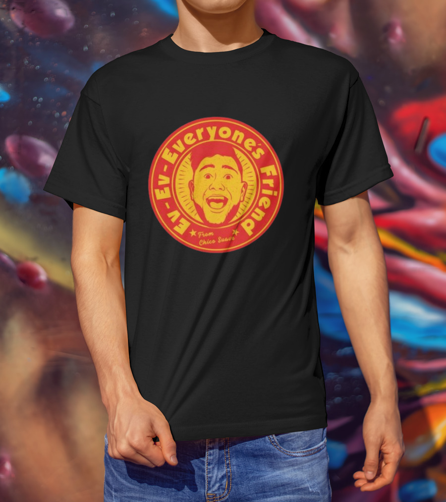 Ev Ev Everyone's Friend From Chico Suave Retro Style Round T-Shirt