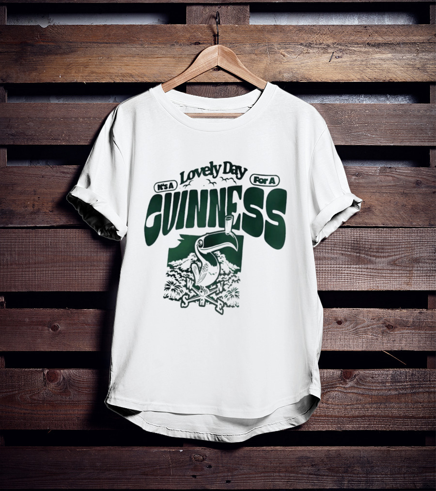 Lovely Day For A Guinness Toucan With Compass Scenery T-Shirt