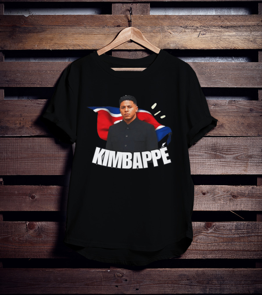 Kimbappe North Korea Mashup Flag T-Shirt