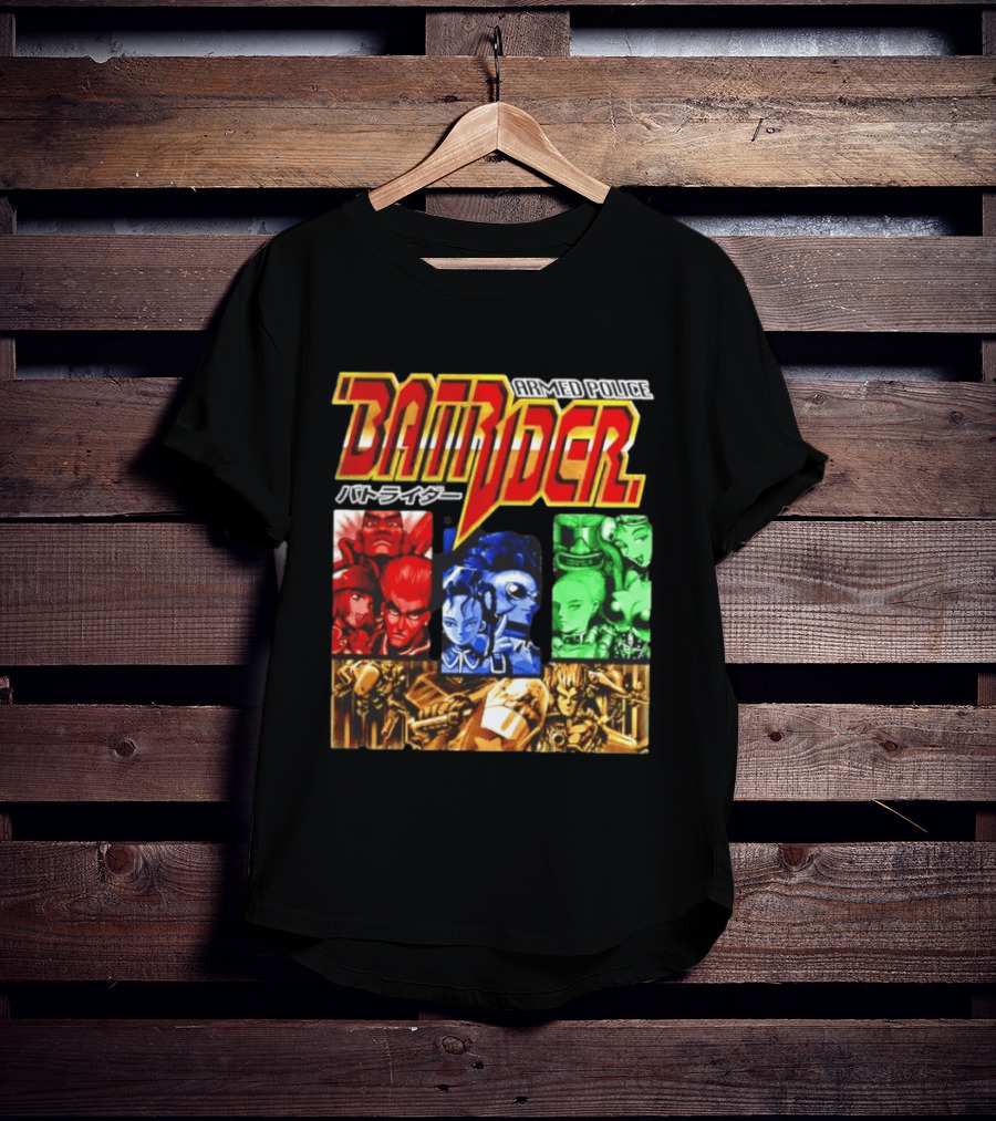 Armed Police Batrider Arcade Game Characters Raizing Shoot Em Up T-Shirt