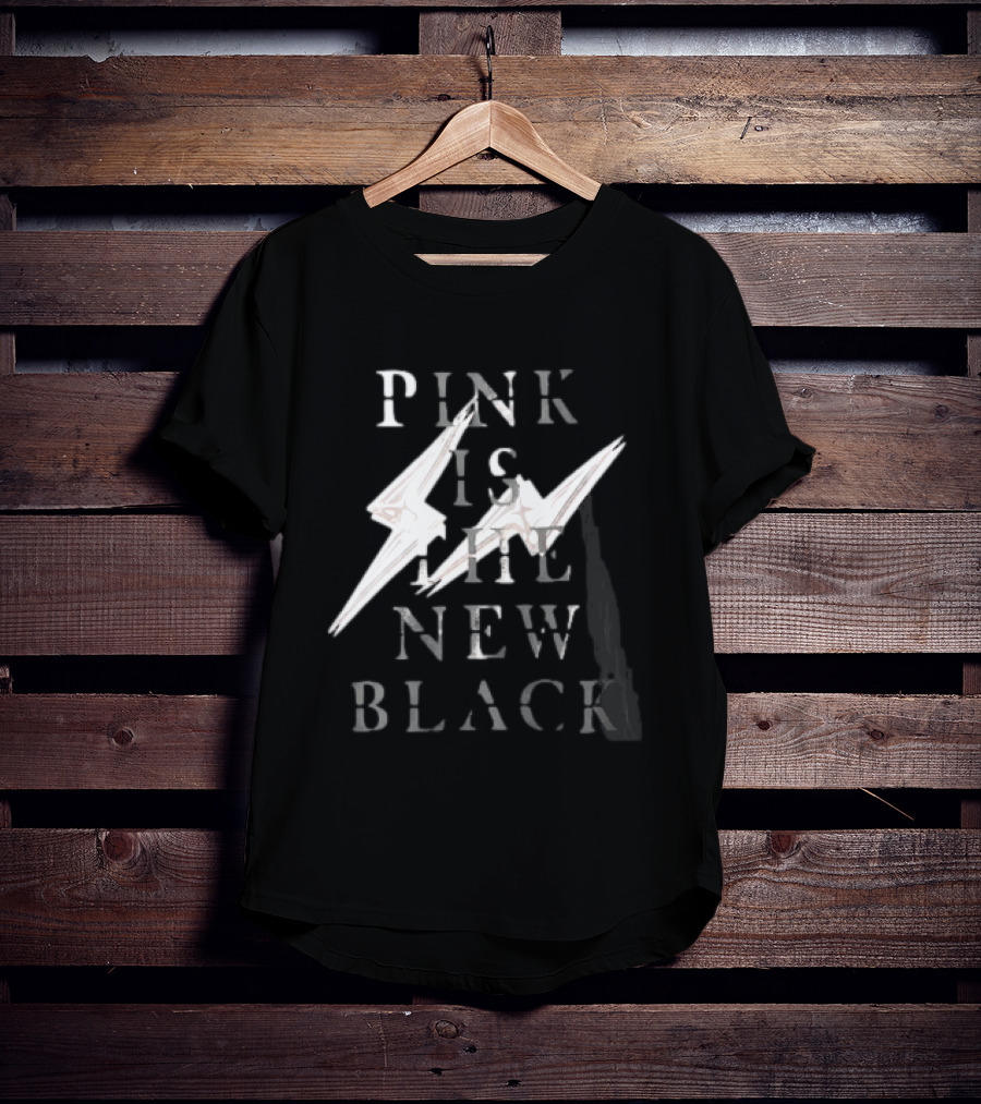 Blackpink Pink Is The New Black Lightning Bolt T-Shirt