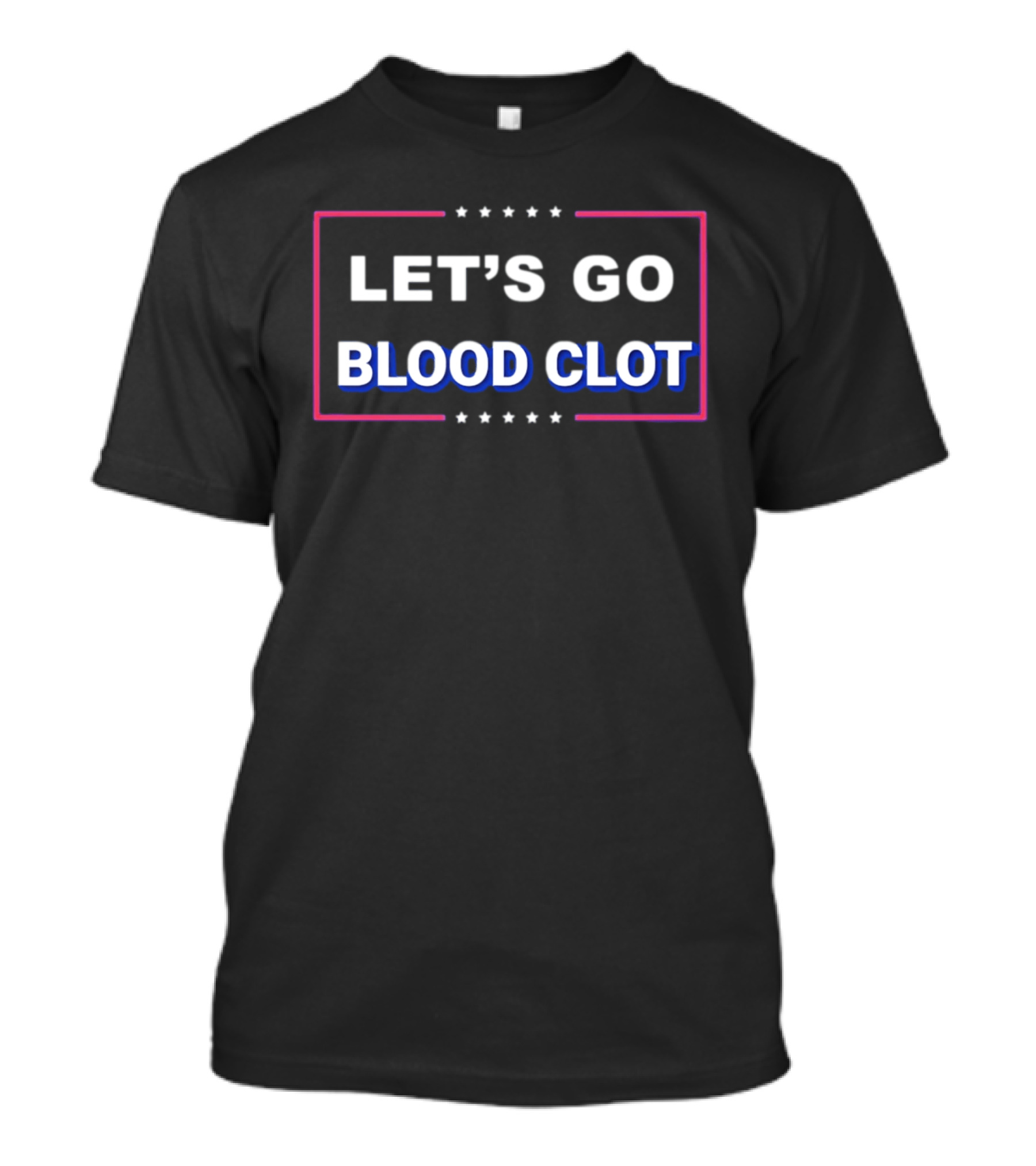 LET'S GO BLOOD CLOT Stars Frame T-Shirt
