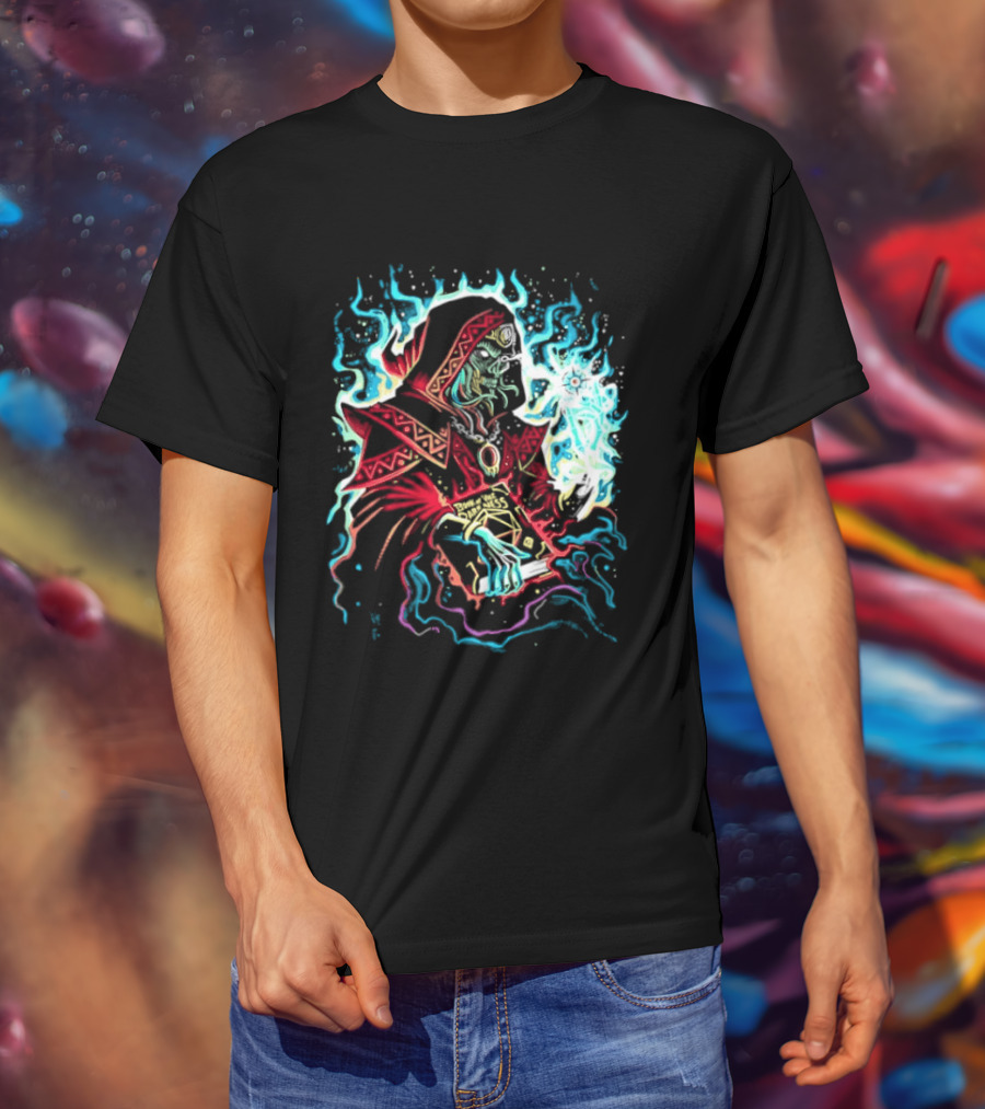 Lich Wizard Dungeons And Dragons Book Of Vile Darkness Tabletop Gaming Magic T-Shirt