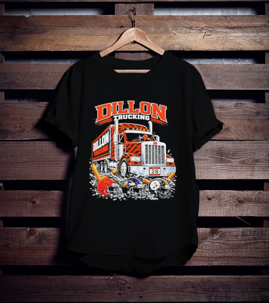 Corey Dillon Cincinnati Bengals Dillon Trucking Football Truck T-Shirt