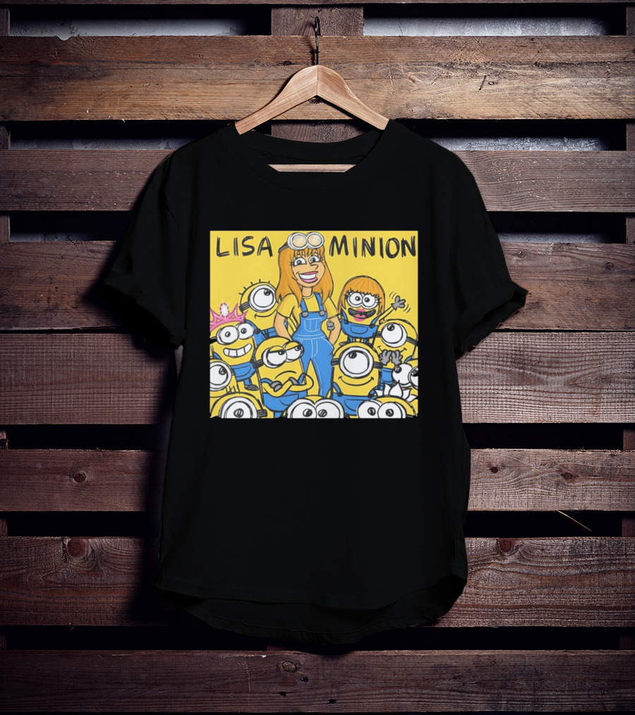 Lisa Minion Characters Cartoon Group Fun Playful Adventure T-Shirt