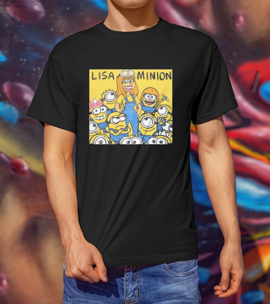 Lisa Minion Characters Cartoon Group Fun Playful Adventure T-Shirt