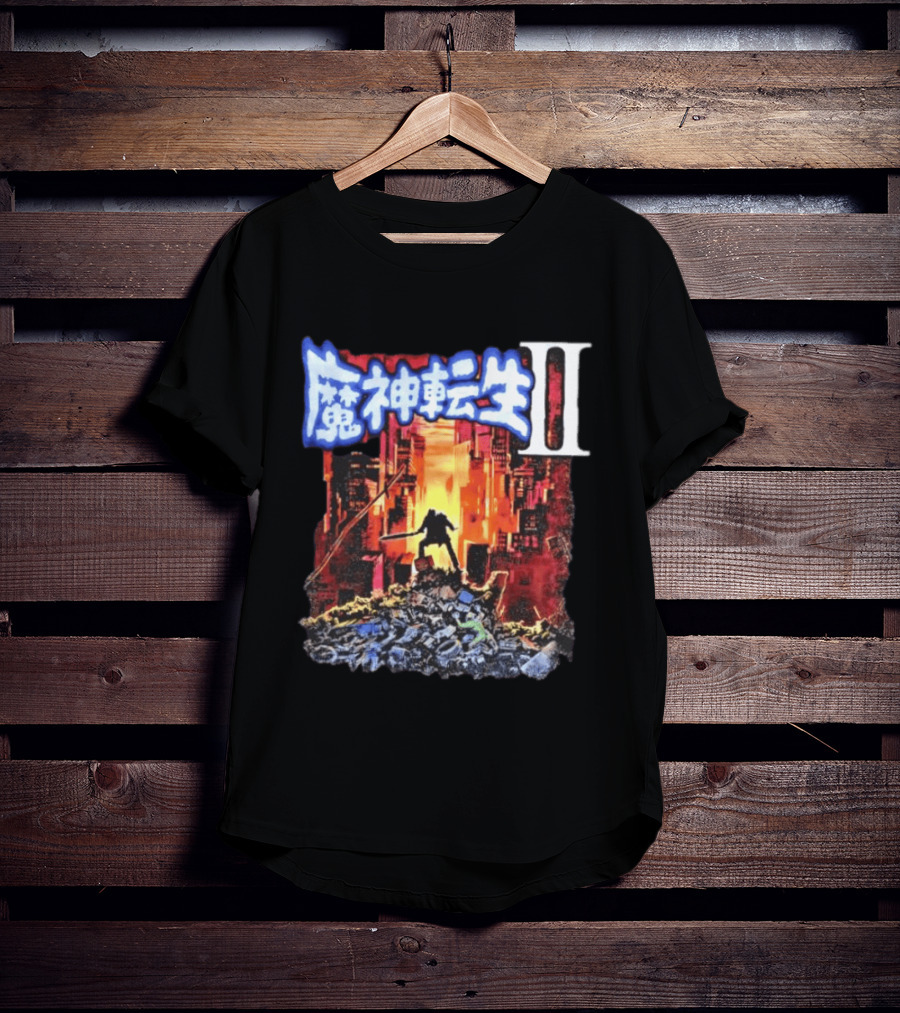 Majintensei II Ronin Warrior In Post Apocalyptic Cityscape T-Shirt