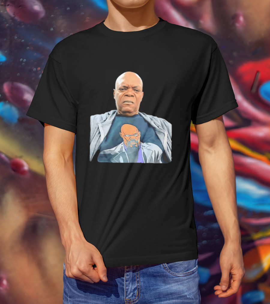 Samuel L Jackson Nick Fury Marvel Cinematic Universe Marvel Studios T-Shirt