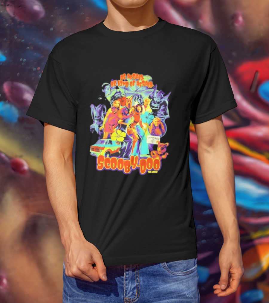 Scooby Doo Mystery Inc Be Afraid Be Kind Of Afraid Hamburger Van T-Shirt