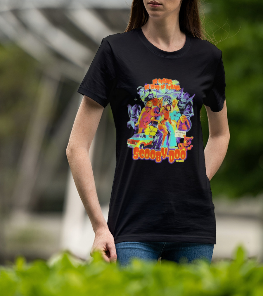 Scooby Doo Mystery Inc Be Afraid Be Kind Of Afraid Hamburger Van T-Shirt