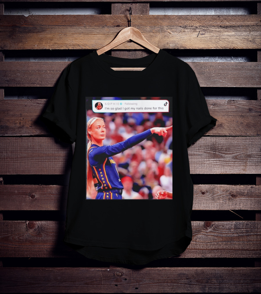 Sophie Cunningham Pointing I'm So Glad I Got My Nails Done Basketball Moment T-Shirt