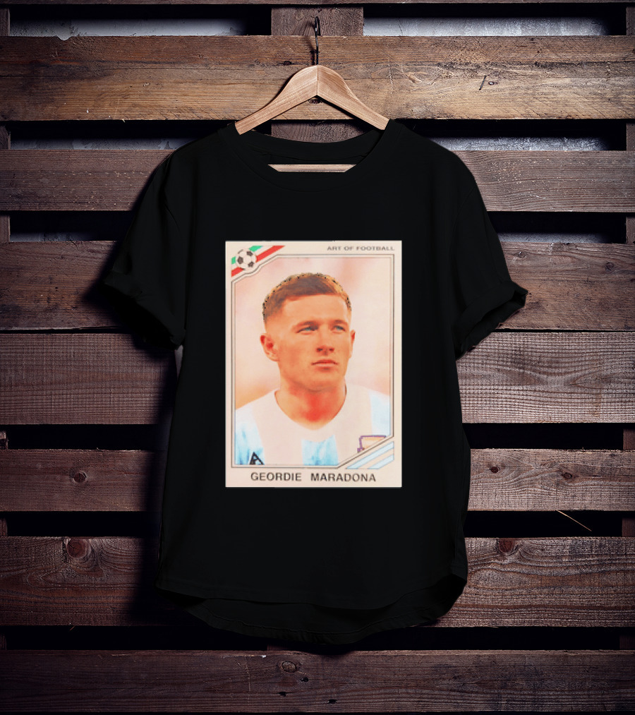 Geordie Maradona Art Of Football Argentina National Team T-Shirt