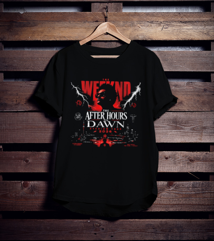 The Weeknd After Hours Til Dawn 2026 Stadium Tour XO Concert Music Band T-Shirt