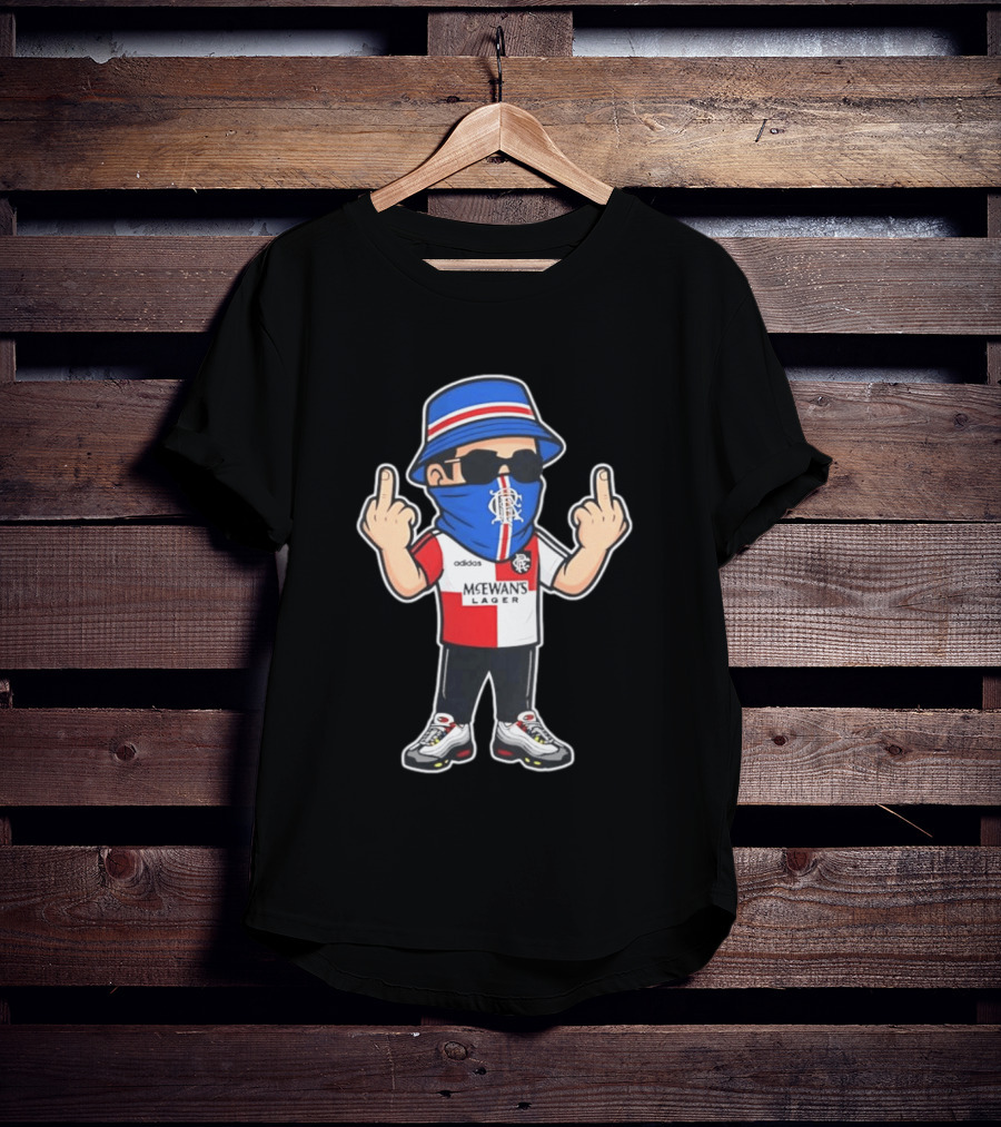 Rangers Streetwear Adidas McEwans Lager Football Ultra Gesture T-Shirt