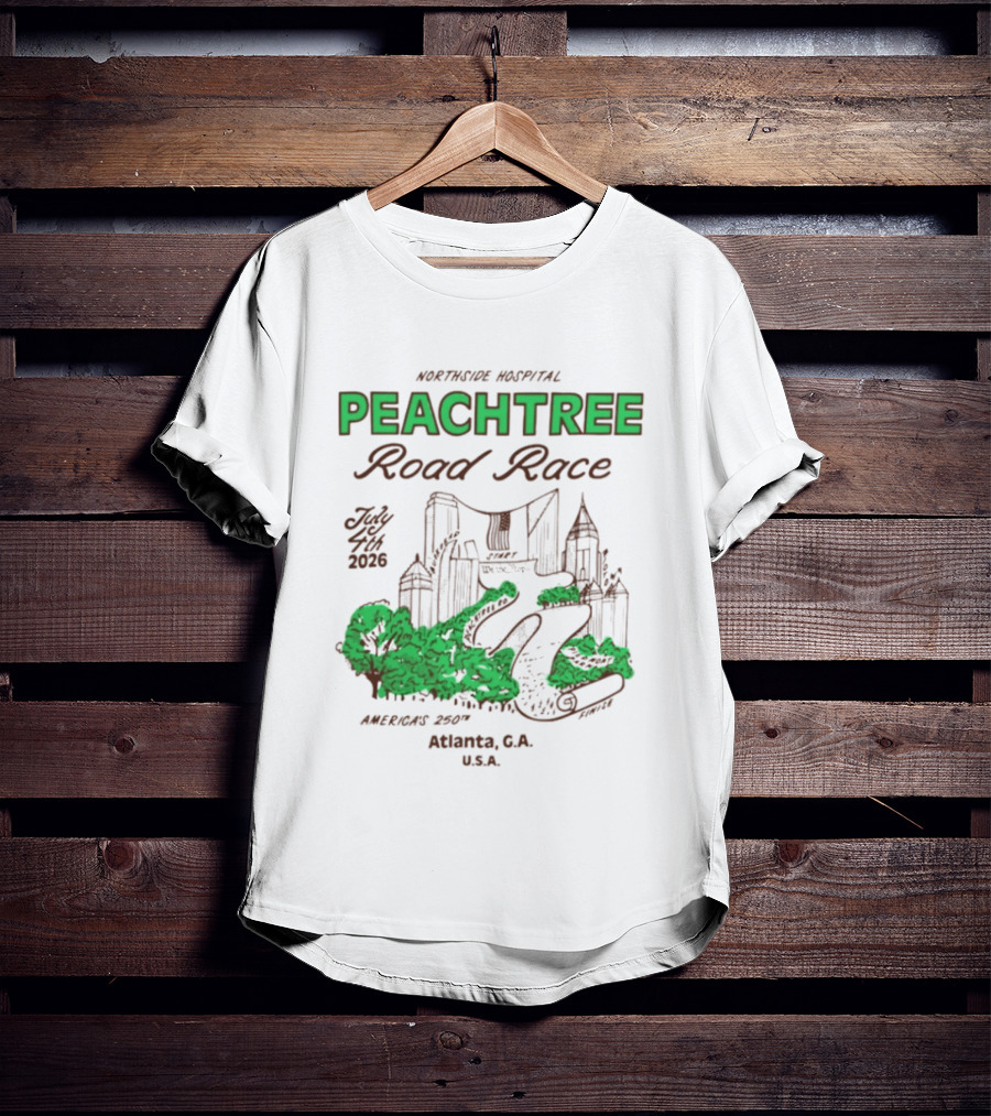 2026 Atlanta Peachtree Road Race MARTA Atlanta G.A. U.S.A. T-Shirt
