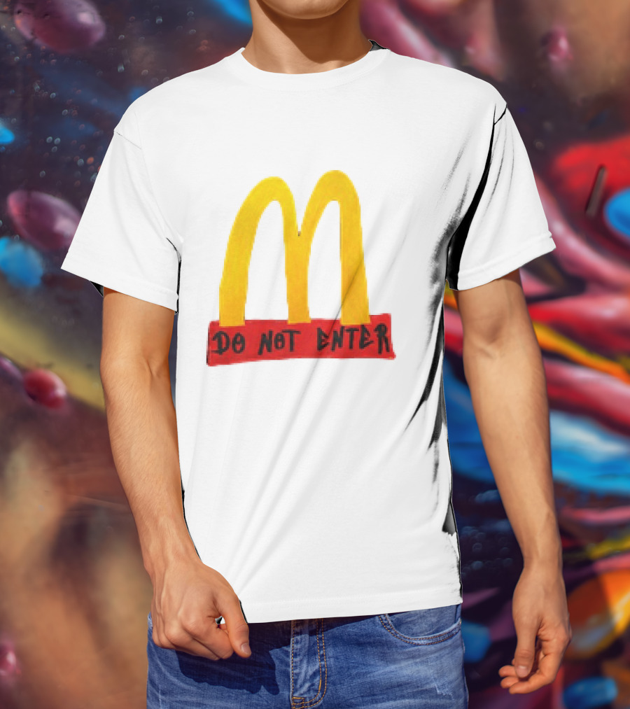 McDonald's Do Not Enter 2026 Yellow Arches Red T-Shirt