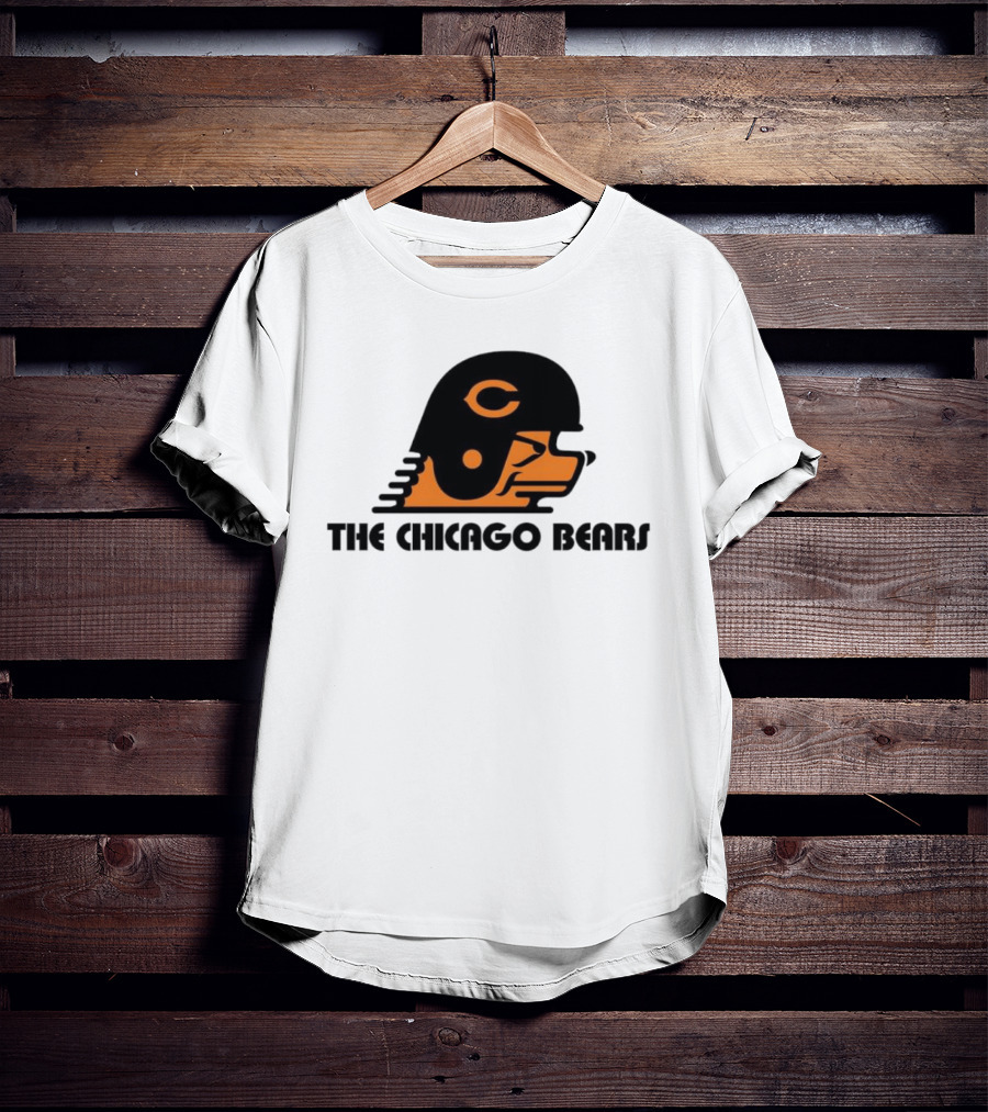 The Chicago Bears Helmet Logo And Balaclava T-Shirt