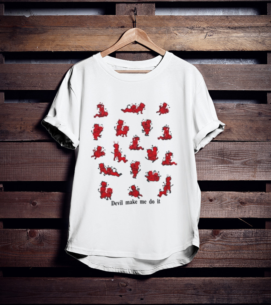 Drake Devil Make Me Do It Mischievous Red Cartoon Characters T-Shirt