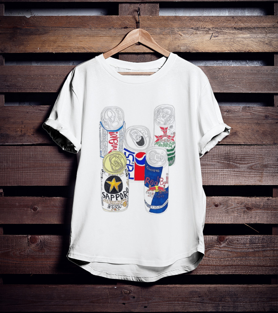 Sapporo Pepsi Mitsuya Cider Red Bull Drink Can T-Shirt