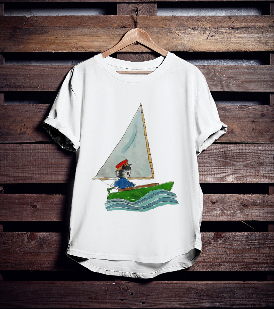 Sailing Kitty With Red Hat I Need To Return From Whence I Came Bestie T-Shirt