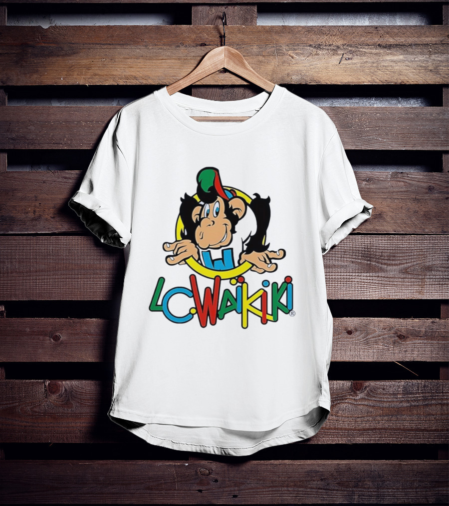 LC Waikiki Colorful Cartoon Monkey T-Shirt