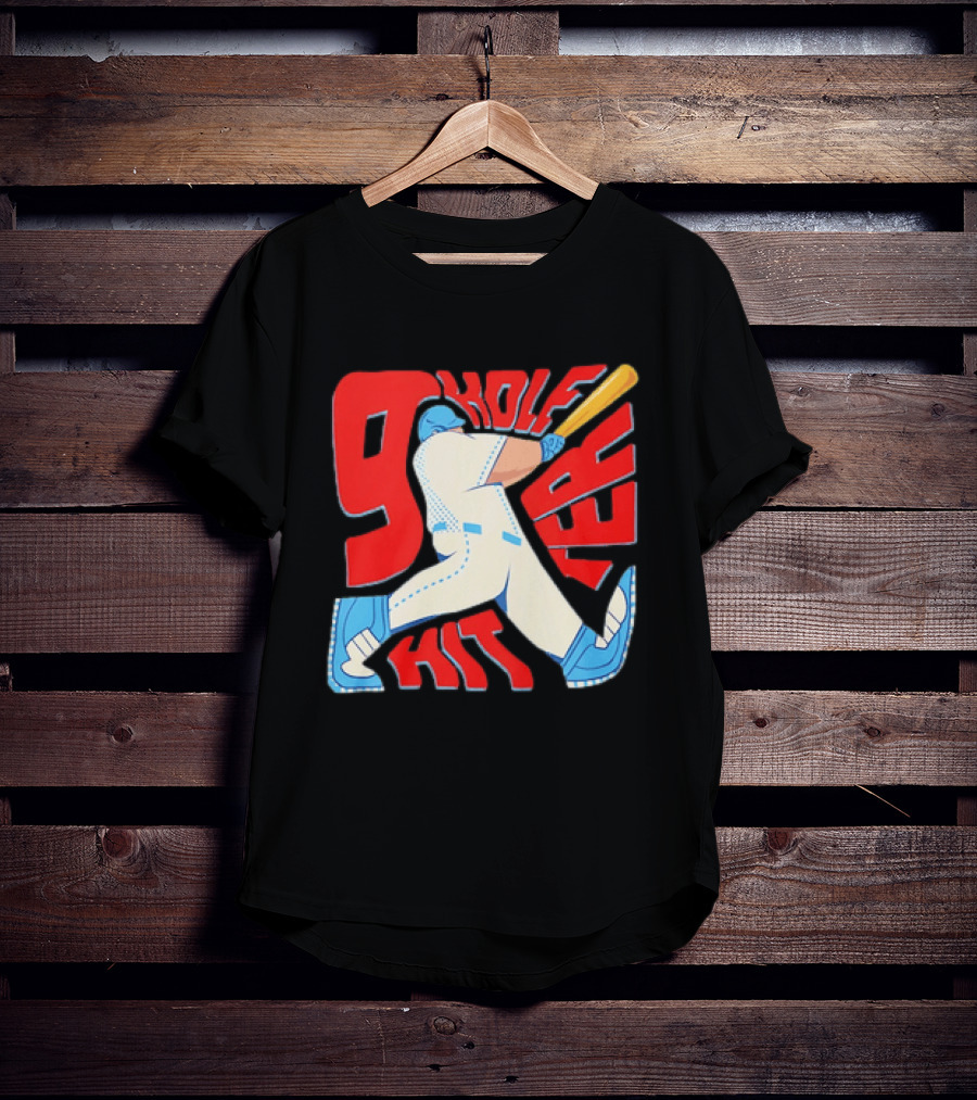 9 Hole Hitter Baseball Second Leadoff T-Shirt
