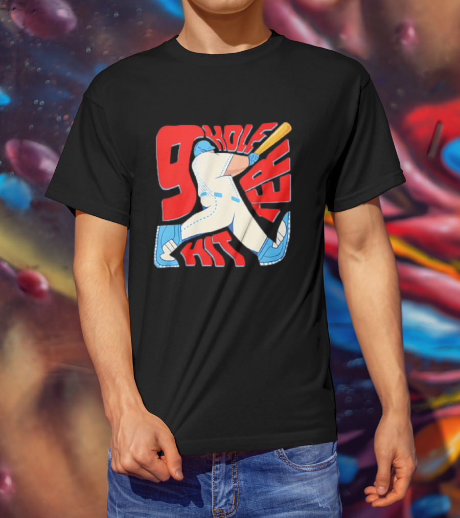 9 Hole Hitter Baseball Second Leadoff T-Shirt