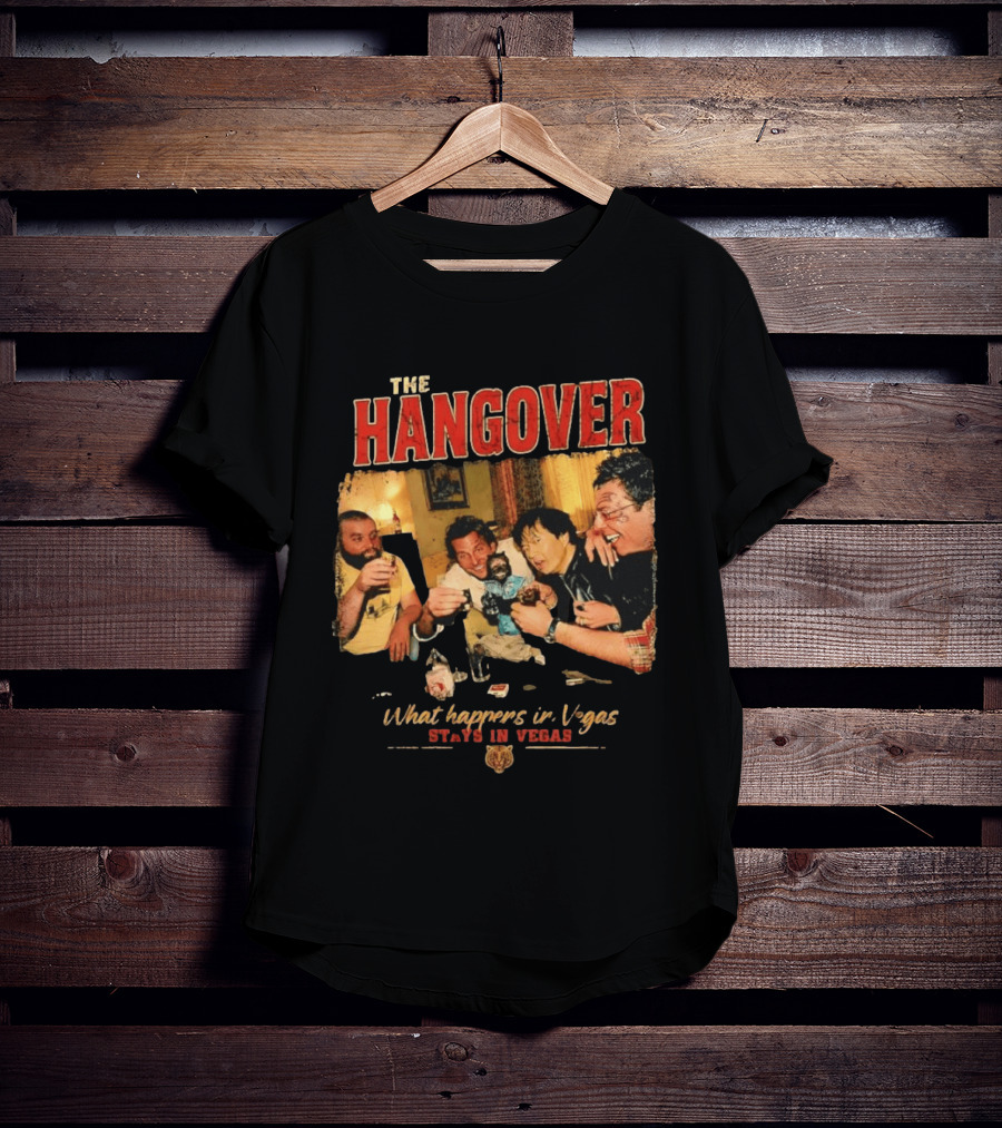 The Hangover Alan Phil Stu Mr Chow What Happens In Vegas Stays In Vegas T-Shirt