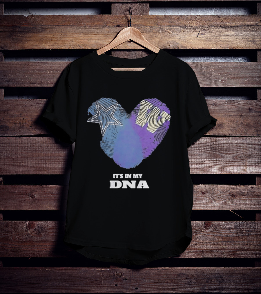 It's In My DNA Dallas Cowboys Star Symbol Fan Pride T-Shirt