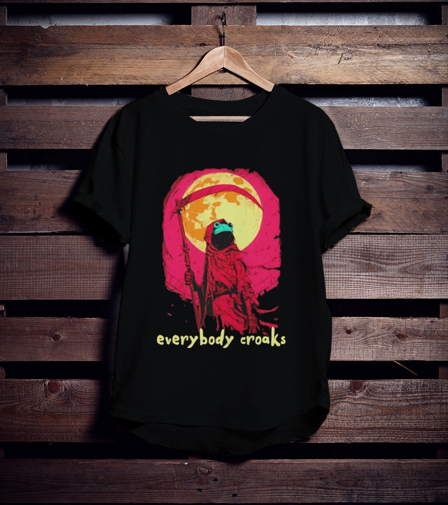 Everybody Croaks Frog Reaper Moon Scene T-Shirt